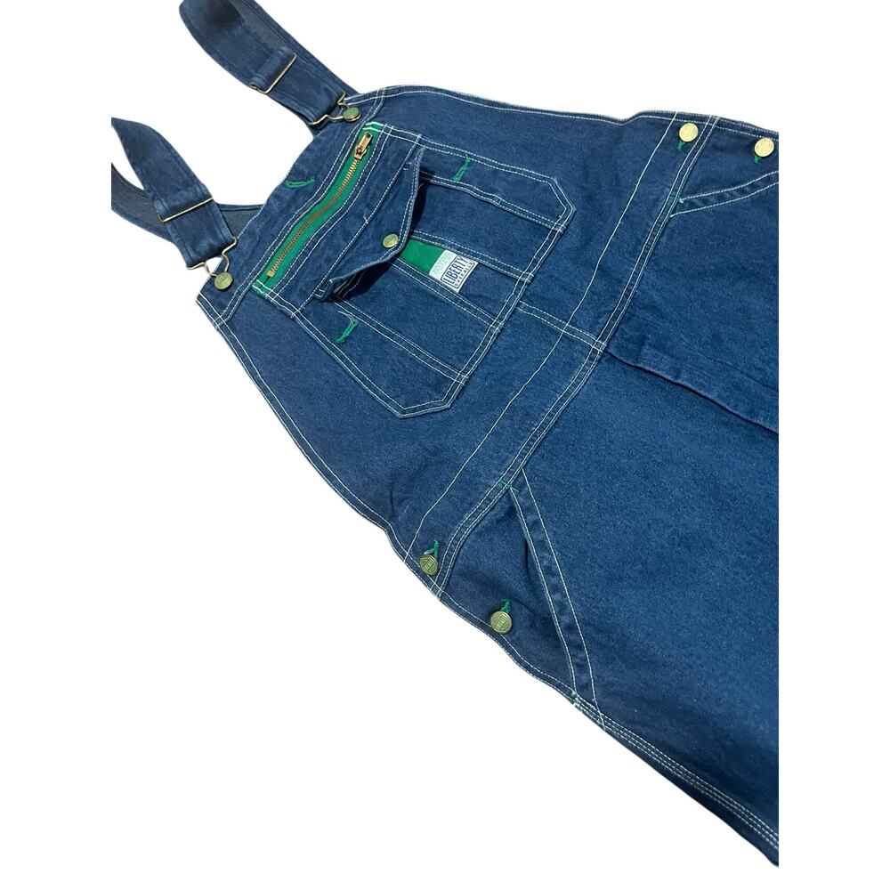 VINTAGE 1995 Liberty Overalls 42x28 Blue Denim Bib 90s Baggy GORPCORE Russia - Picture 5 of 10